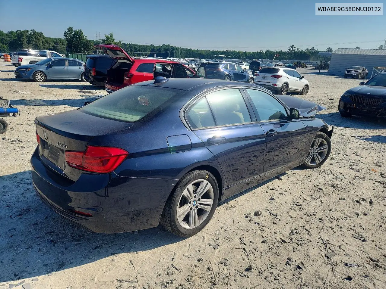 2016 BMW 328 I Sulev VIN: WBA8E9G58GNU30122 Lot: 59662366