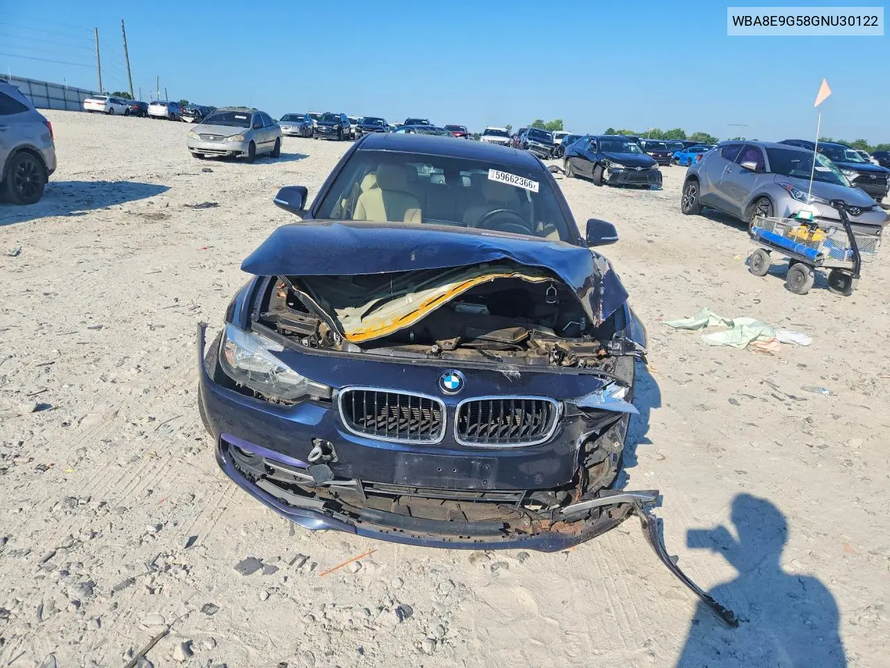 2016 BMW 328 I Sulev VIN: WBA8E9G58GNU30122 Lot: 59662366