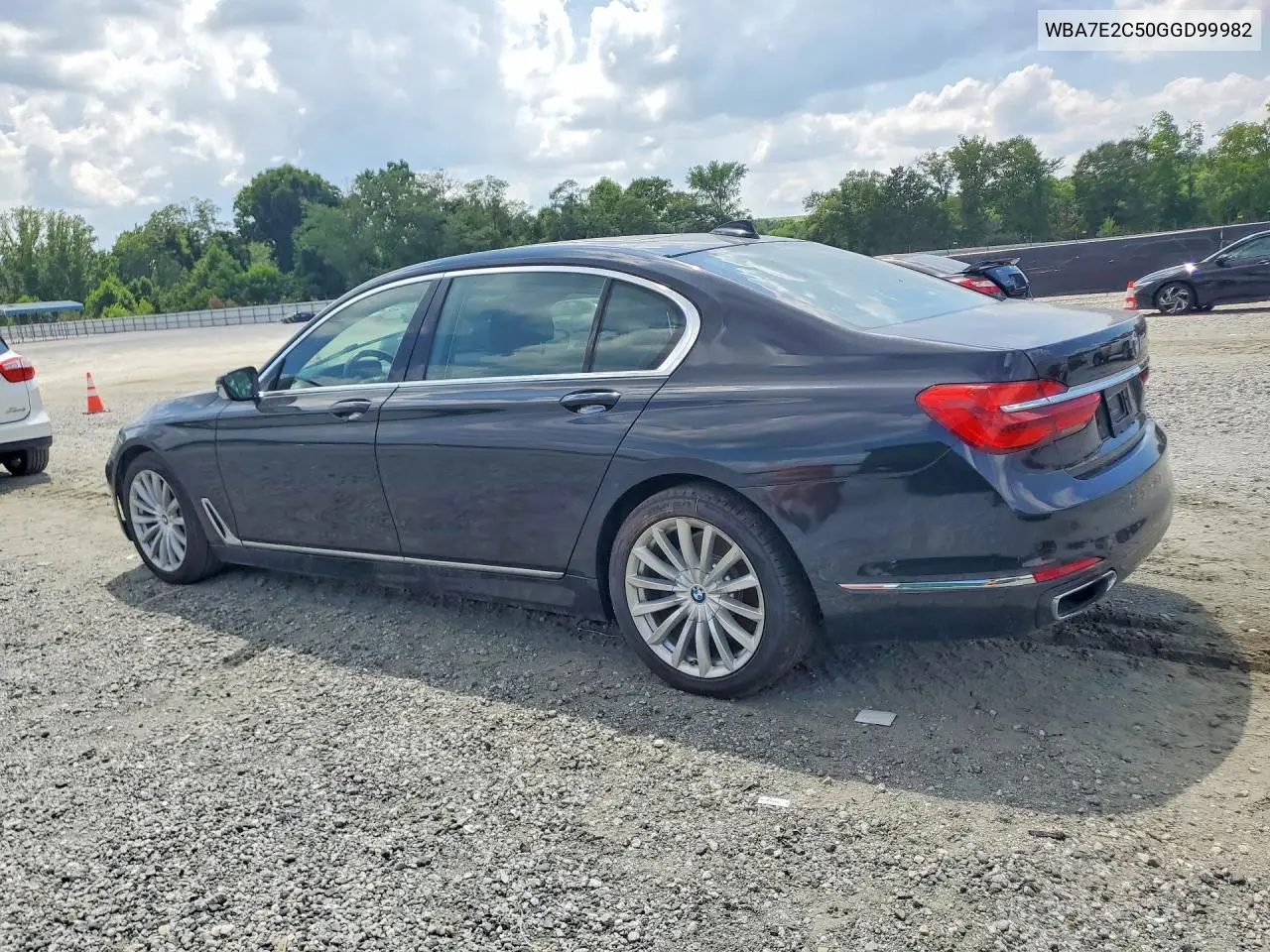 2016 BMW 740 I VIN: WBA7E2C50GGD99982 Lot: 59894186