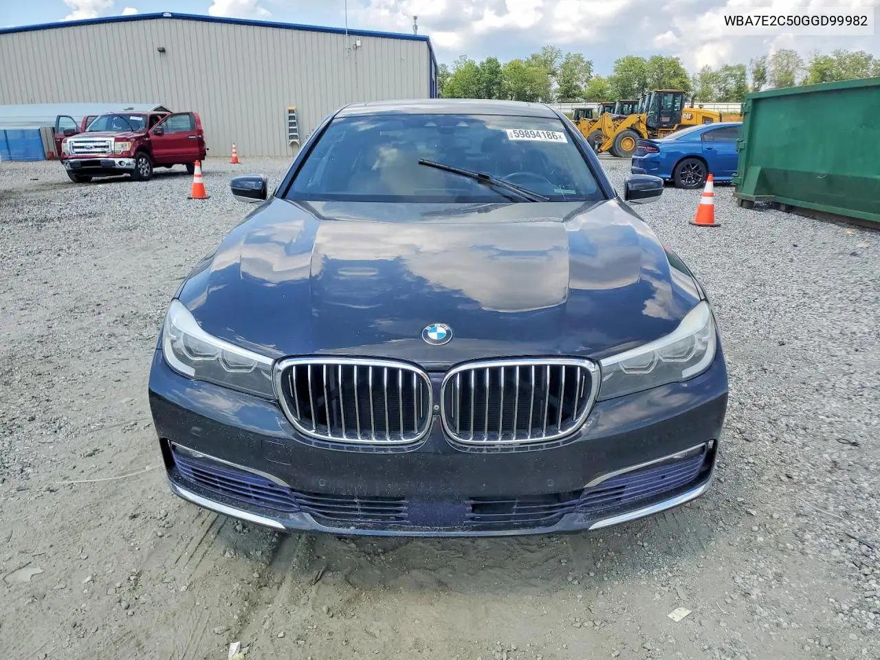 2016 BMW 740 I VIN: WBA7E2C50GGD99982 Lot: 59894186