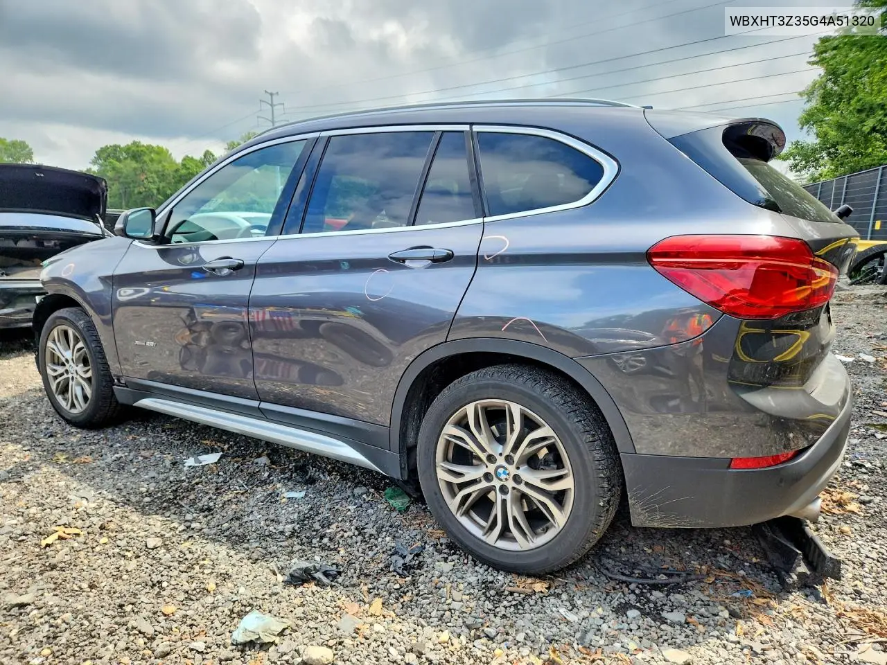 2016 BMW X1 xDrive28I VIN: WBXHT3Z35G4A51320 Lot: 60240846