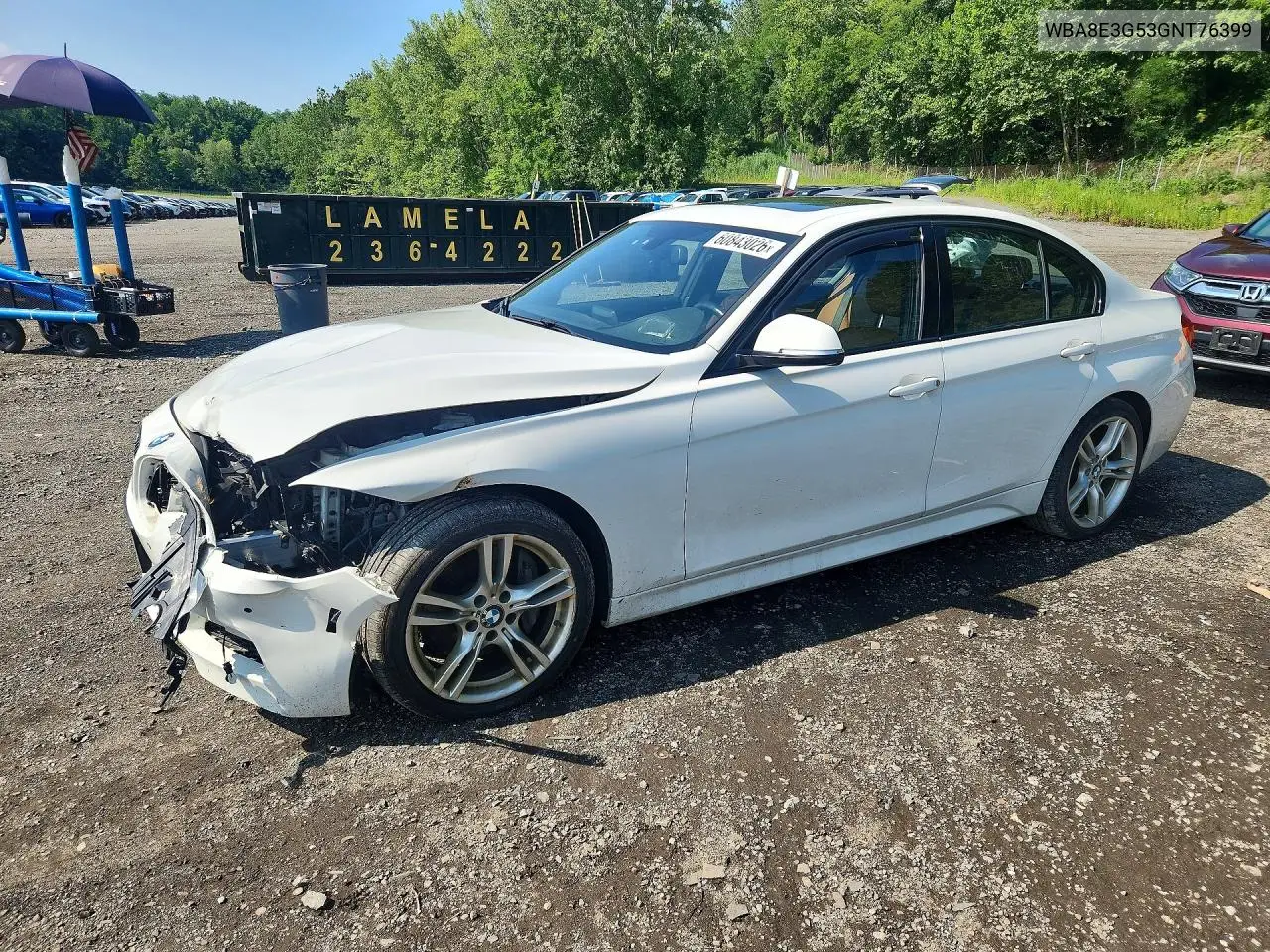 2016 BMW 328 Xi Sulev VIN: WBA8E3G53GNT76399 Lot: 60843026