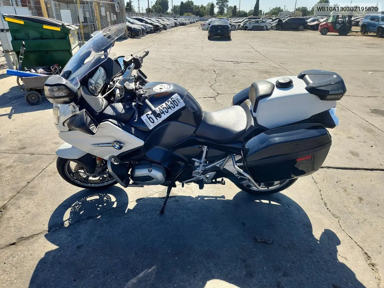2016 BMW R1200 Rt VIN: WB10A1303GZ195870 Lot: 61345436