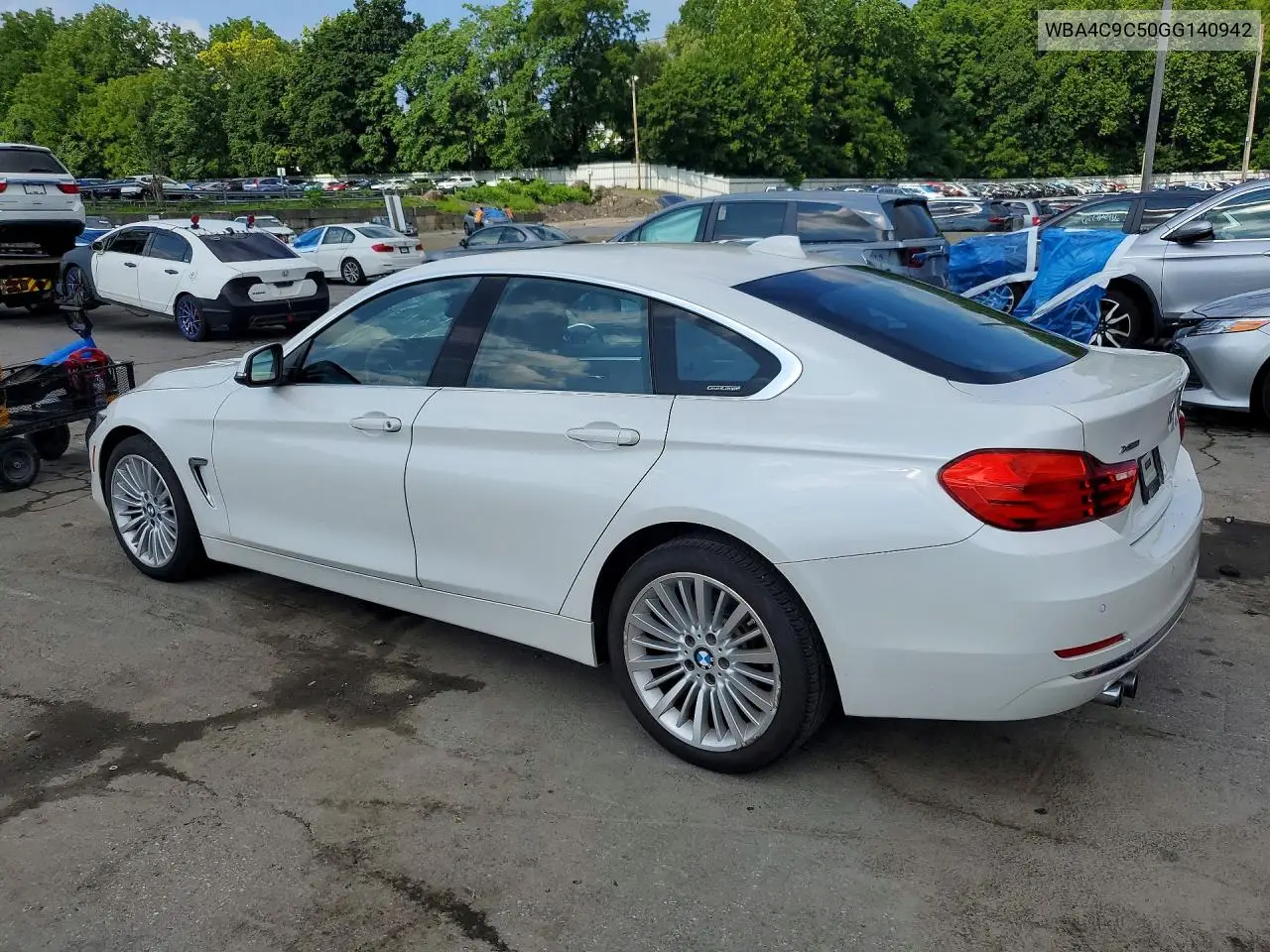 2016 BMW 428 Xi Gran Coupe Sulev VIN: WBA4C9C50GG140942 Lot: 61599736