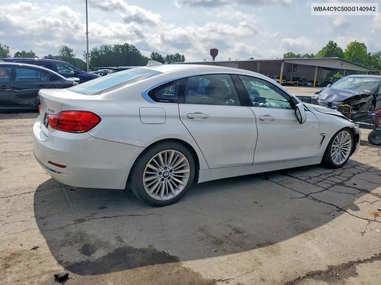 2016 BMW 428 Xi Gran Coupe Sulev VIN: WBA4C9C50GG140942 Lot: 61599736