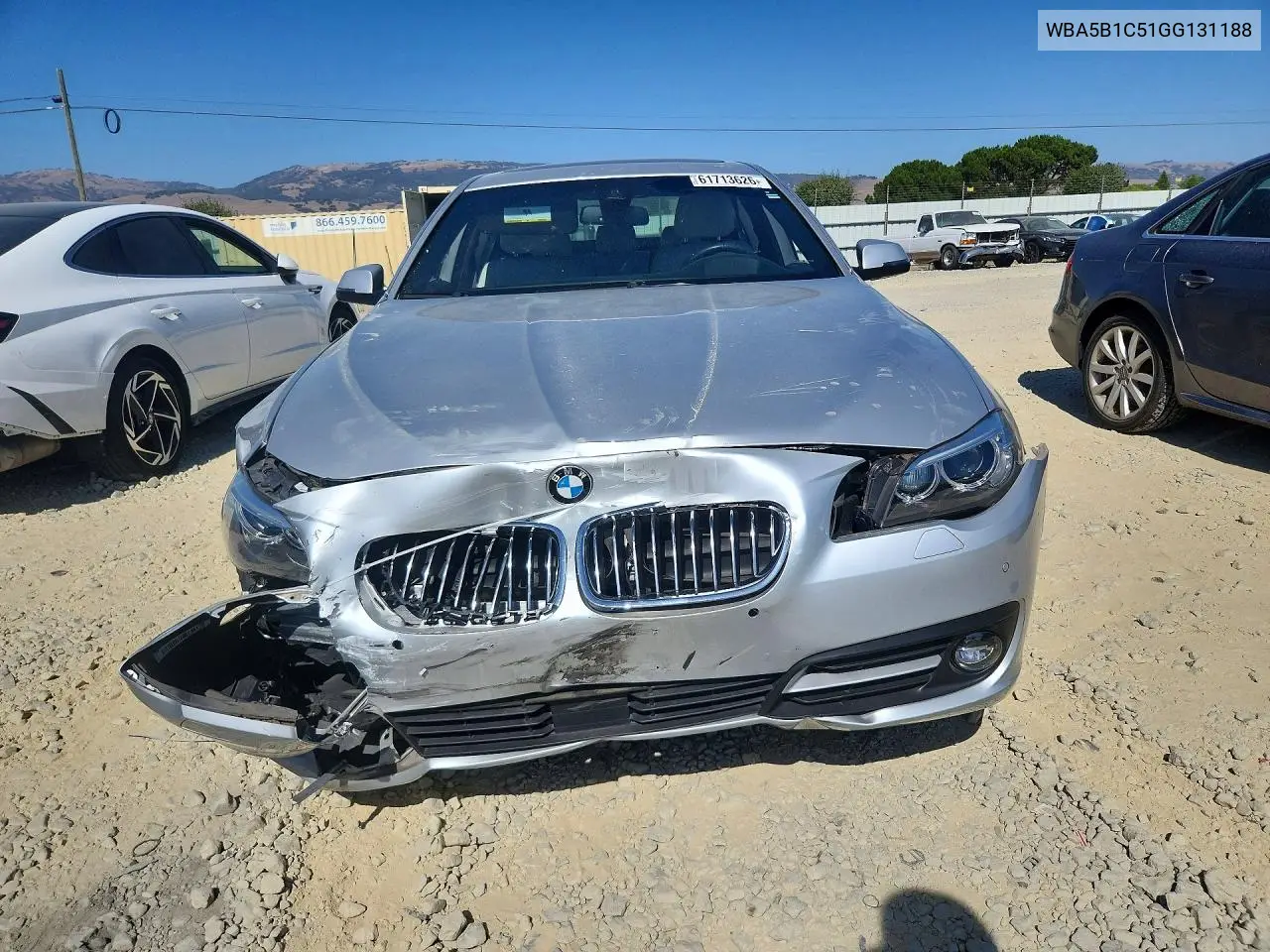 2016 BMW 535 I VIN: WBA5B1C51GG131188 Lot: 61713626