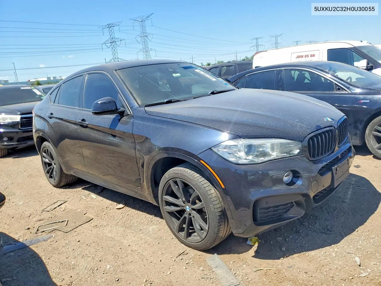 2017 BMW X6 xDrive35I VIN: 5UXKU2C32H0U30055 Lot: 53220076