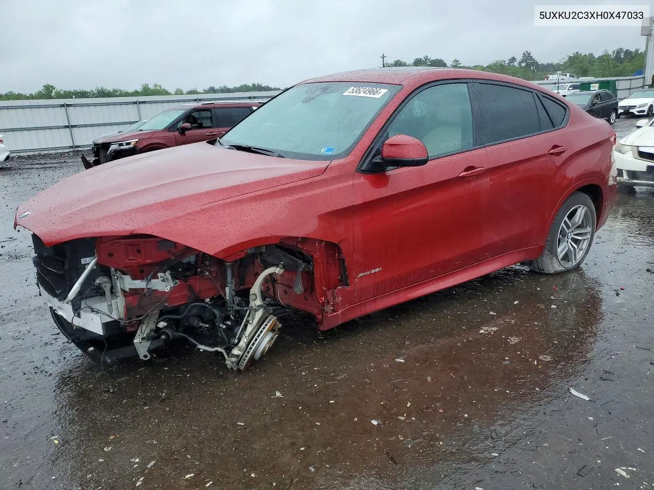 2017 BMW X6 xDrive35I VIN: 5UXKU2C3XH0X47033 Lot: 53624966