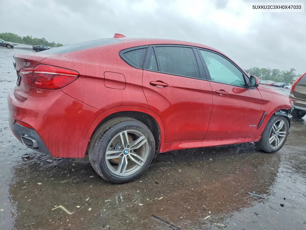 2017 BMW X6 xDrive35I VIN: 5UXKU2C3XH0X47033 Lot: 53624966