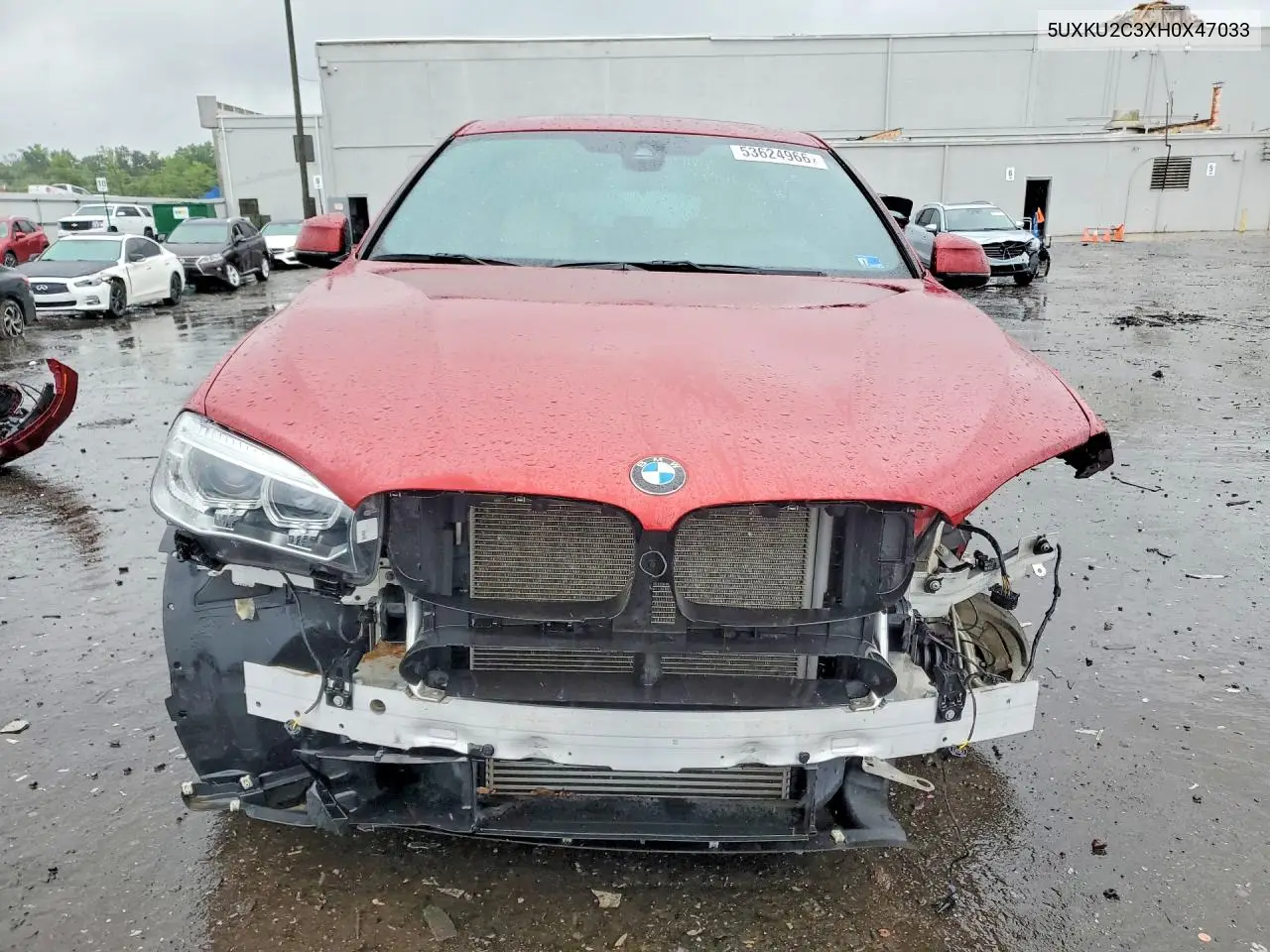 2017 BMW X6 xDrive35I VIN: 5UXKU2C3XH0X47033 Lot: 53624966
