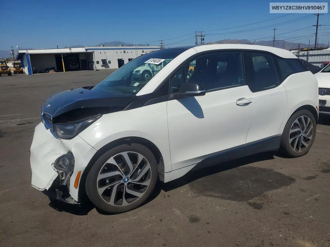 2017 BMW I3 Rex VIN: WBY1Z8C38HV890467 Lot: 57494036