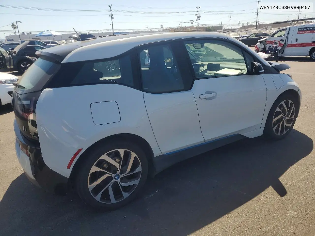2017 BMW I3 Rex VIN: WBY1Z8C38HV890467 Lot: 57494036