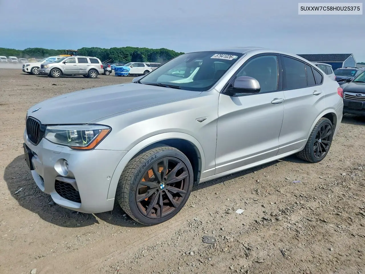 2017 BMW X4 xDrivem40I VIN: 5UXXW7C58H0U25375 Lot: 57941026