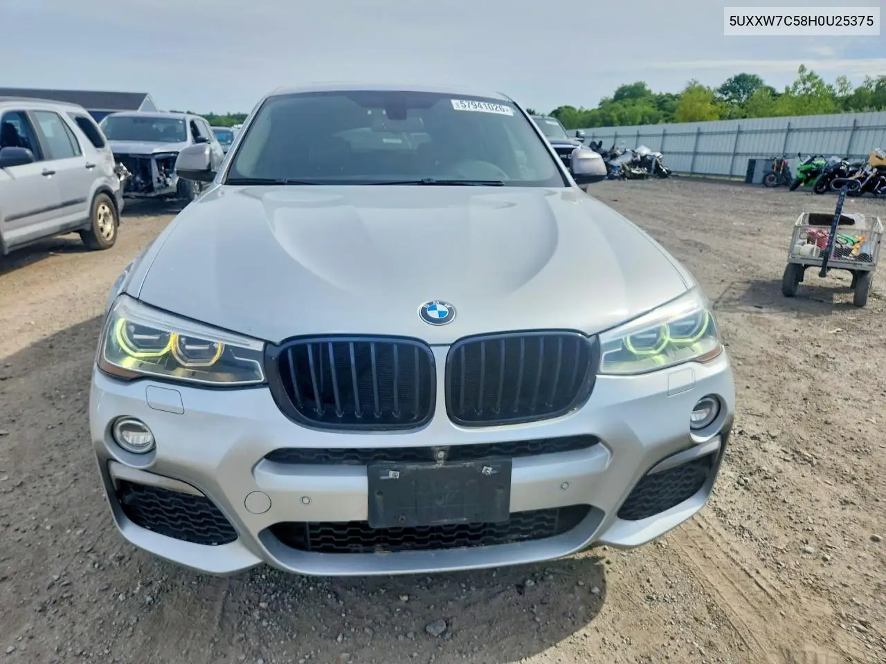 2017 BMW X4 xDrivem40I VIN: 5UXXW7C58H0U25375 Lot: 57941026