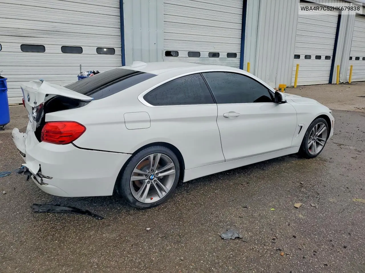 2017 BMW 430I VIN: WBA4R7C52HK679838 Lot: 58213146