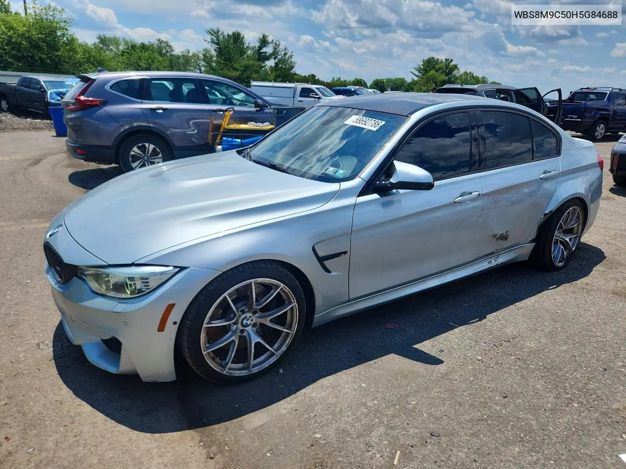 2017 BMW M3 VIN: WBS8M9C50H5G84688 Lot: 58692786