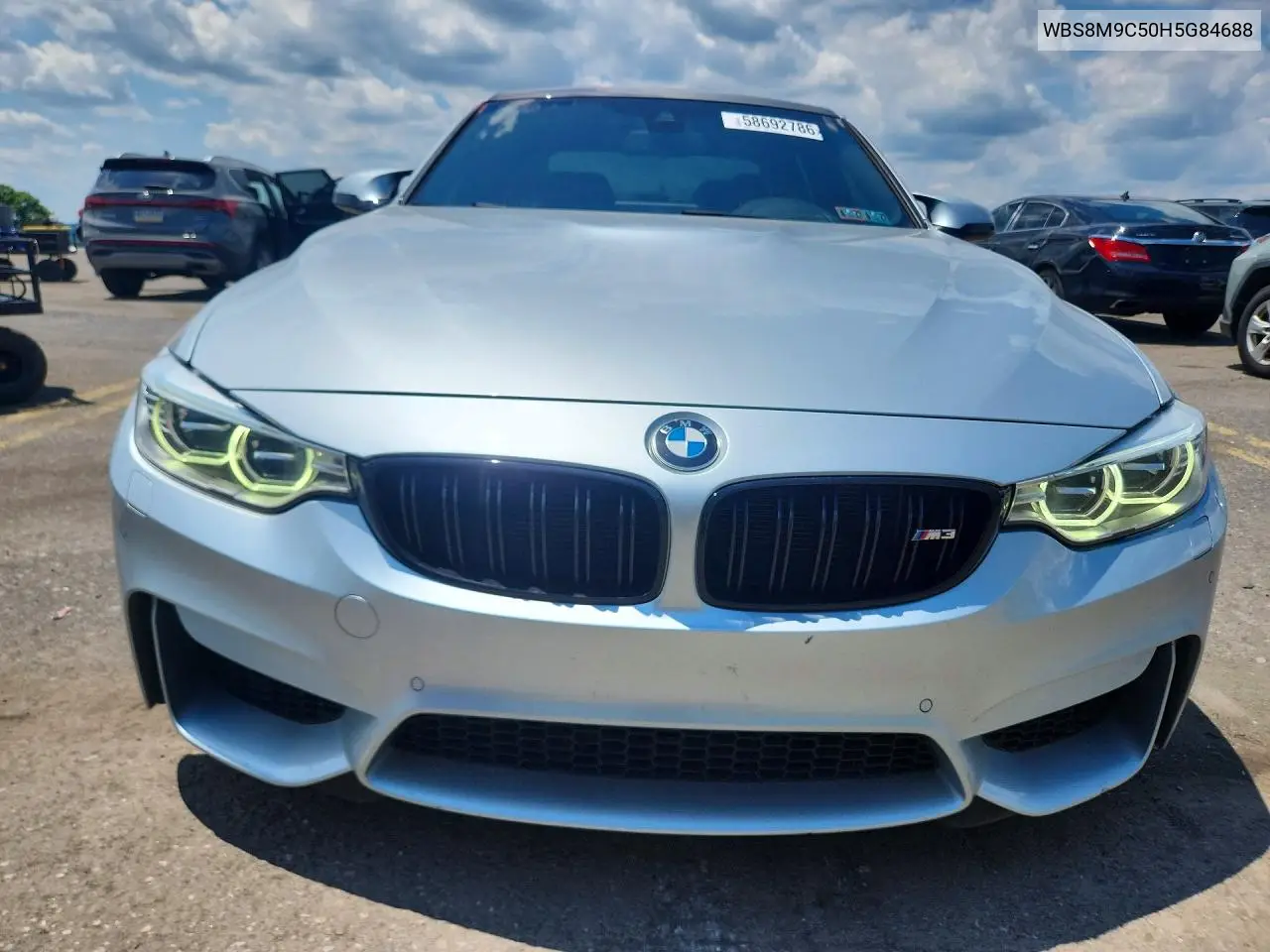 2017 BMW M3 VIN: WBS8M9C50H5G84688 Lot: 58692786