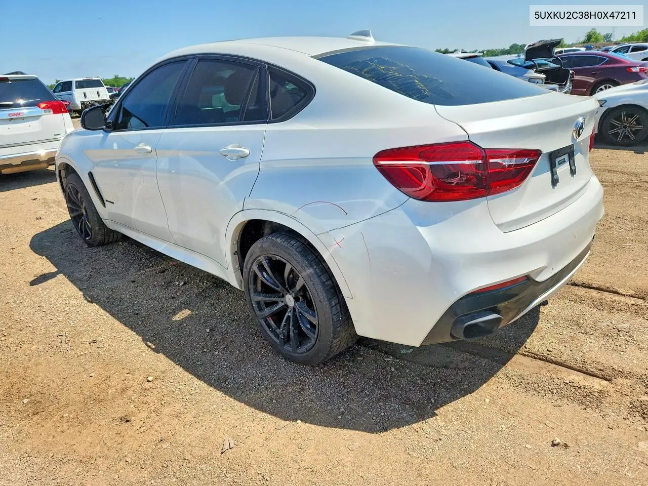 2017 BMW X6 xDrive35I VIN: 5UXKU2C38H0X47211 Lot: 59189956