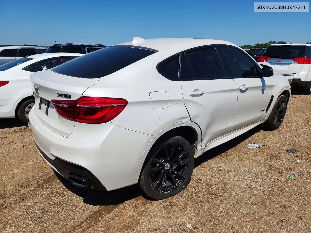 2017 BMW X6 xDrive35I VIN: 5UXKU2C38H0X47211 Lot: 59189956
