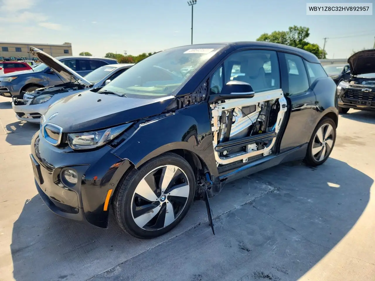 2017 BMW I3 Rex VIN: WBY1Z8C32HV892957 Lot: 59643526