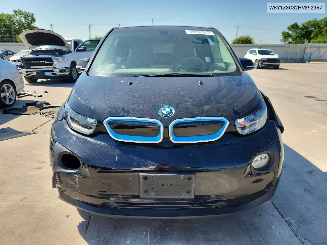 2017 BMW I3 Rex VIN: WBY1Z8C32HV892957 Lot: 59643526
