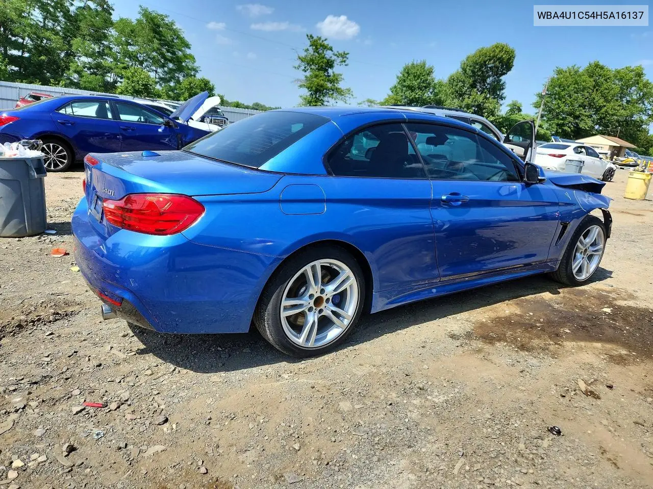 2017 BMW 440Xi VIN: WBA4U1C54H5A16137 Lot: 59667966