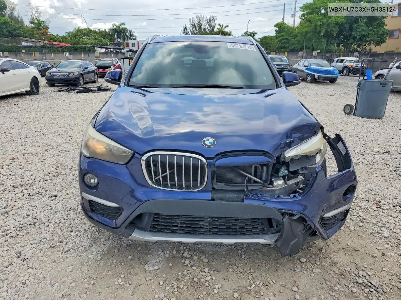2017 BMW X1 Sdrive28I VIN: WBXHU7C3XH5H38124 Lot: 59793716