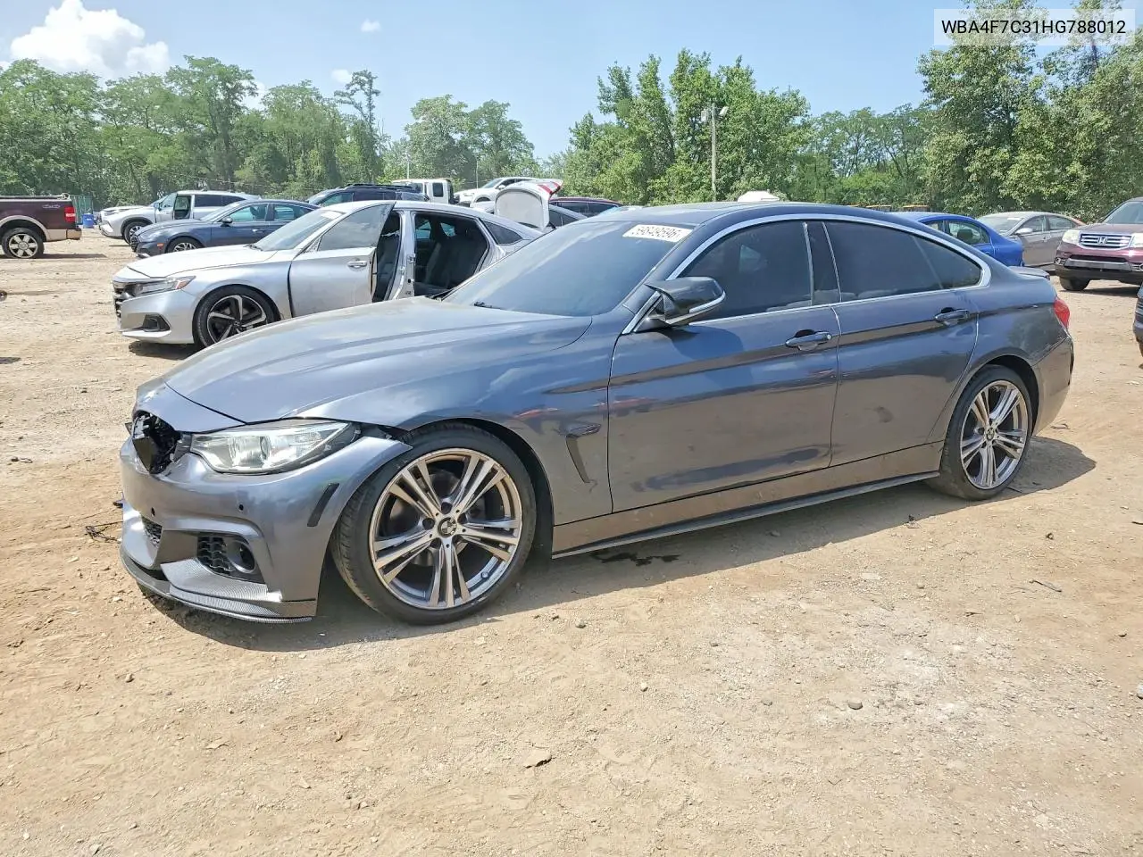 2017 BMW 430I Gran Coupe VIN: WBA4F7C31HG788012 Lot: 59849596