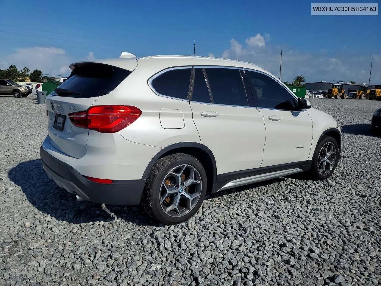 2017 BMW X1 Sdrive28I VIN: WBXHU7C30H5H34163 Lot: 59877776