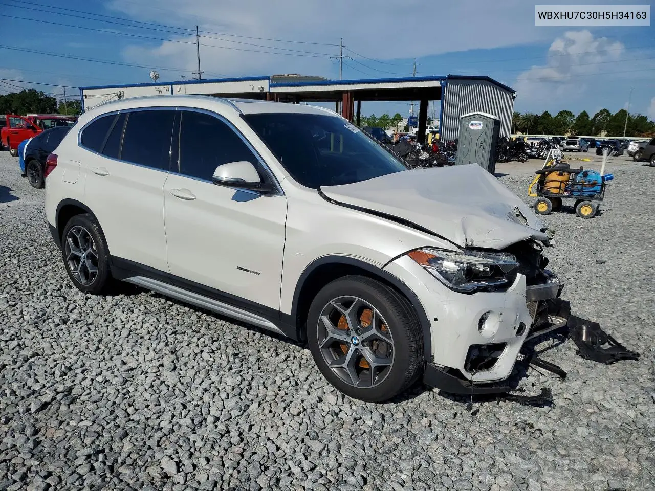 2017 BMW X1 Sdrive28I VIN: WBXHU7C30H5H34163 Lot: 59877776
