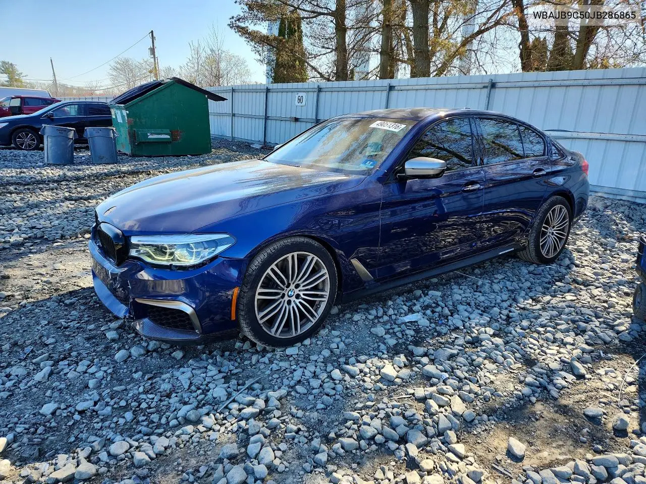 2018 BMW M550Xi VIN: WBAJB9C50JB286865 Lot: 49051316