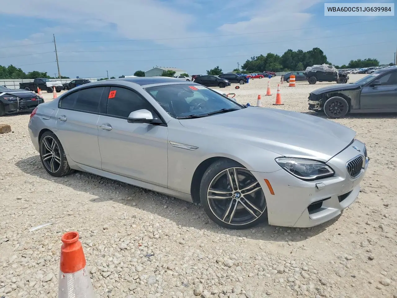2018 BMW 640 I Gran Coupe VIN: WBA6D0C51JG639984 Lot: 55576956