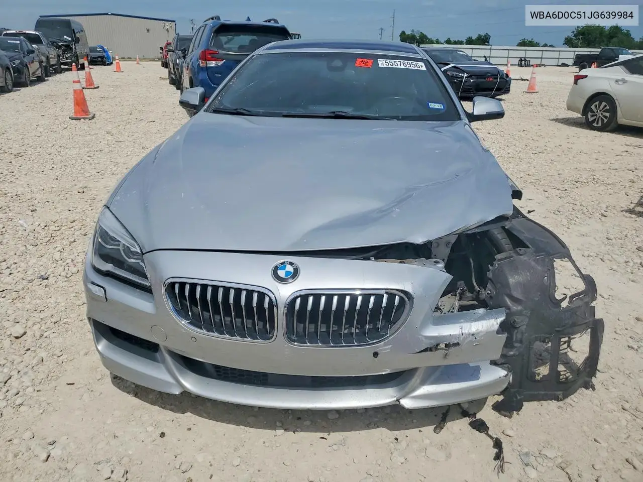 2018 BMW 640 I Gran Coupe VIN: WBA6D0C51JG639984 Lot: 55576956