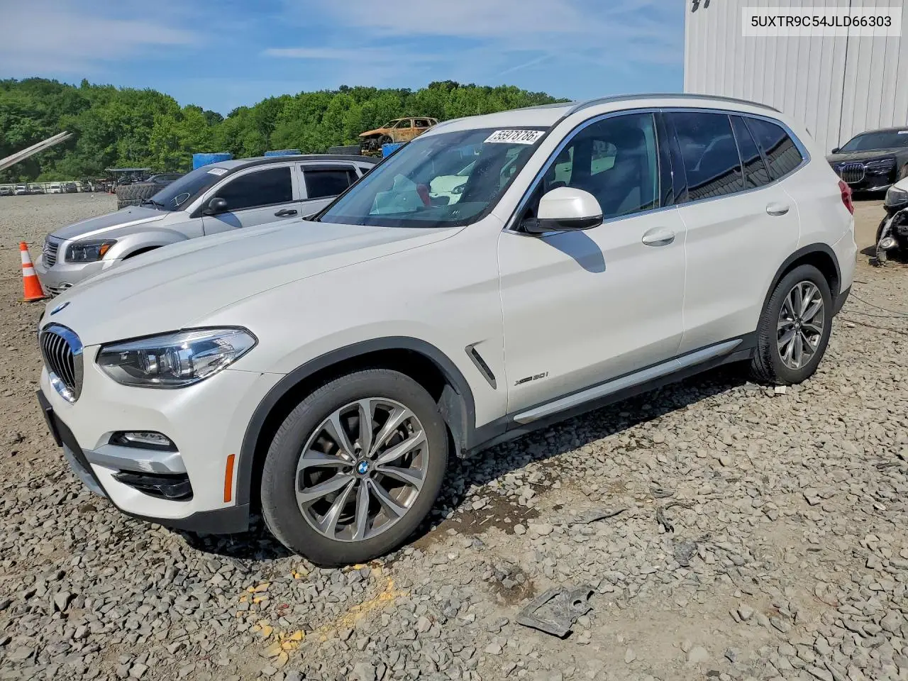 2018 BMW X3 xDrive30I VIN: 5UXTR9C54JLD66303 Lot: 55978786