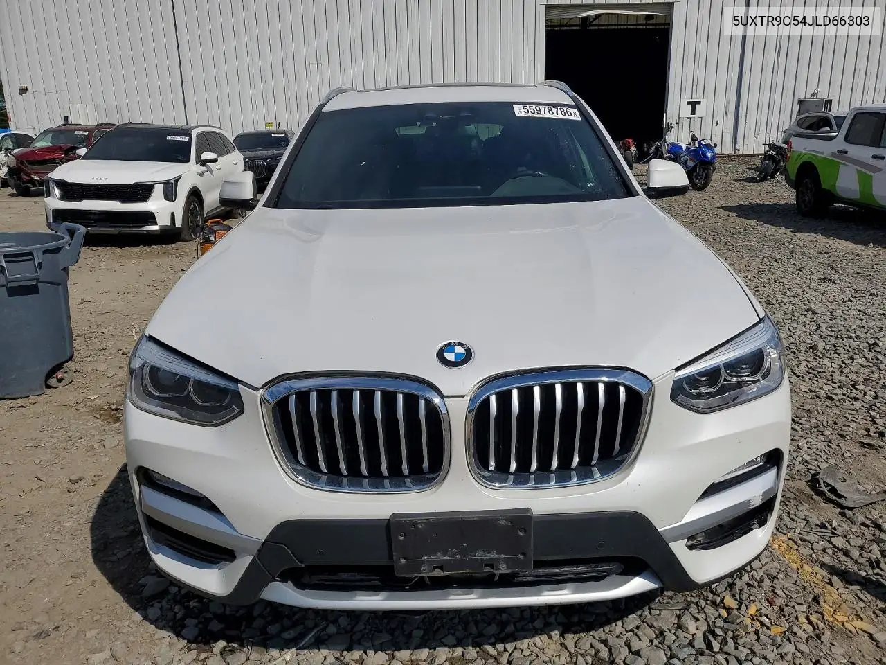 2018 BMW X3 xDrive30I VIN: 5UXTR9C54JLD66303 Lot: 55978786