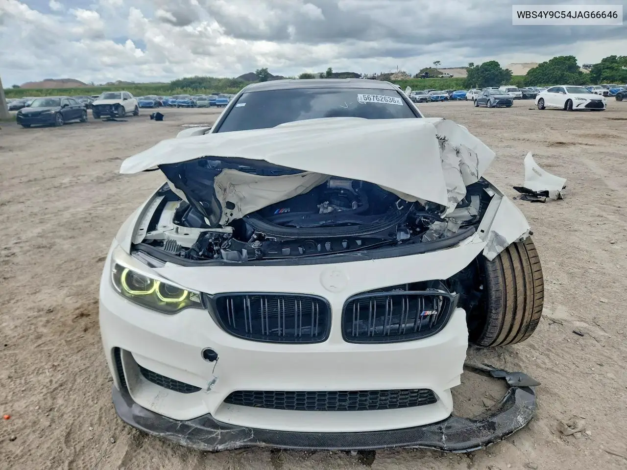 2018 BMW M4 VIN: WBS4Y9C54JAG66646 Lot: 56762636
