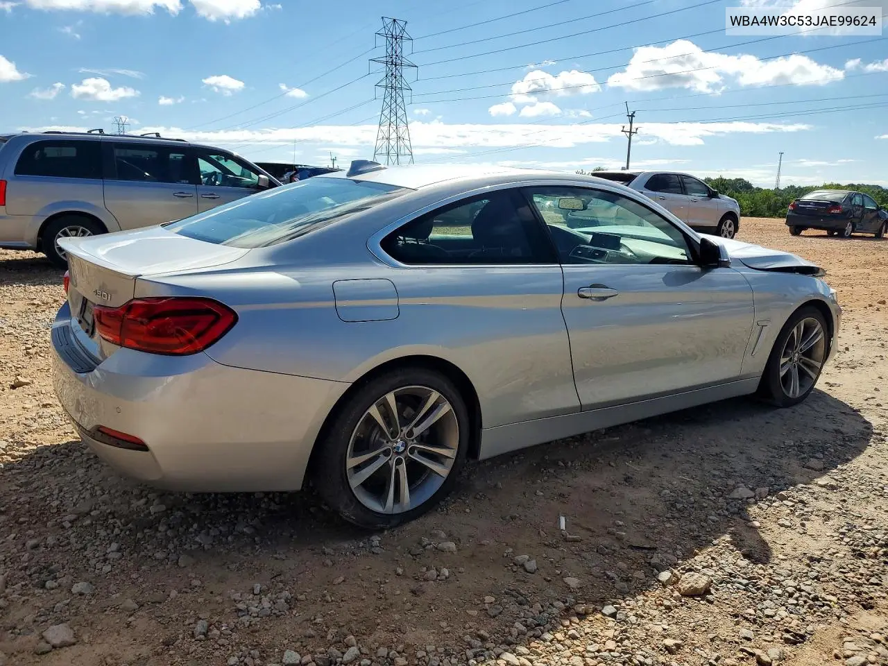 2018 BMW 430I VIN: WBA4W3C53JAE99624 Lot: 56949376