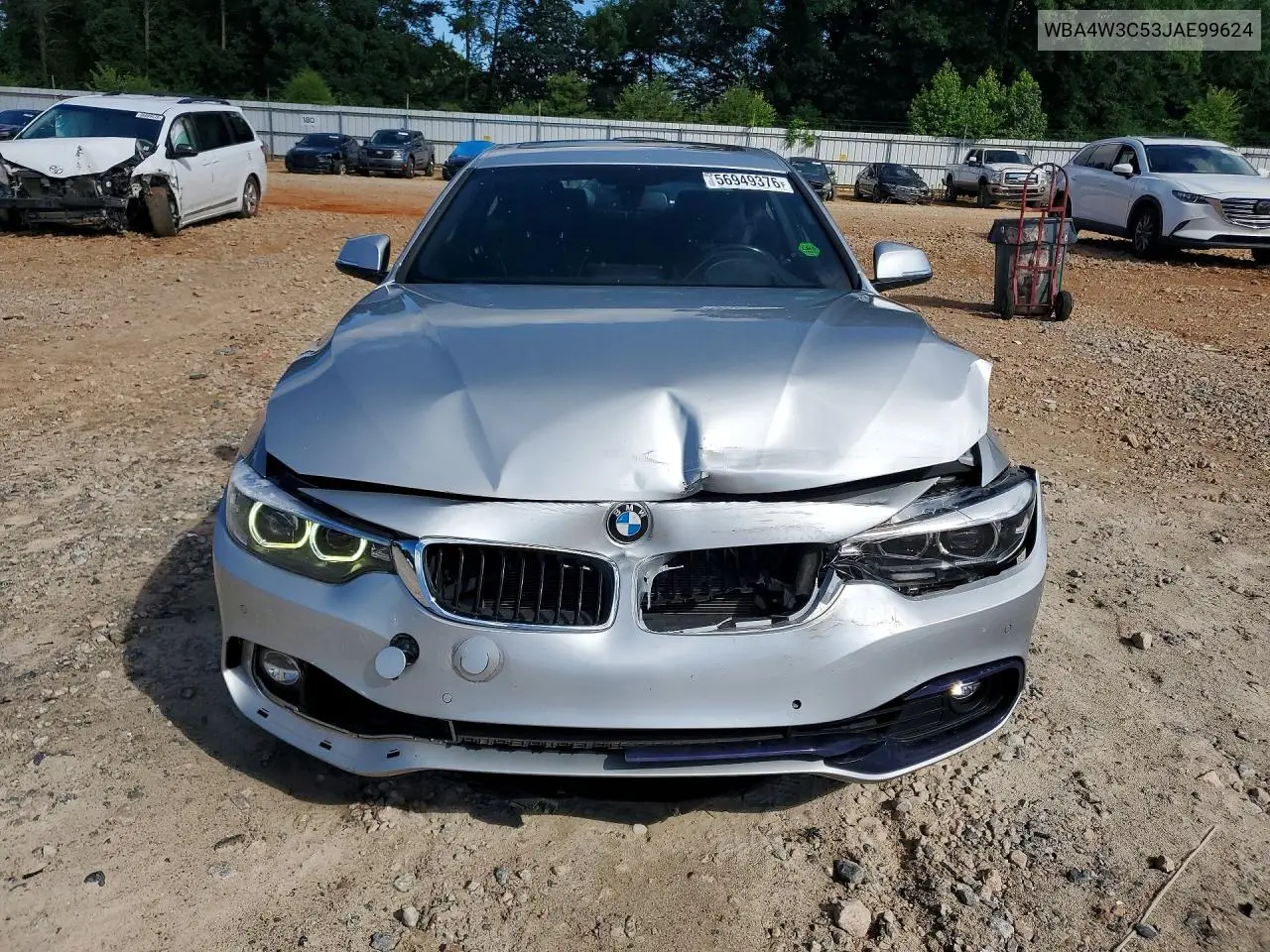 2018 BMW 430I VIN: WBA4W3C53JAE99624 Lot: 56949376