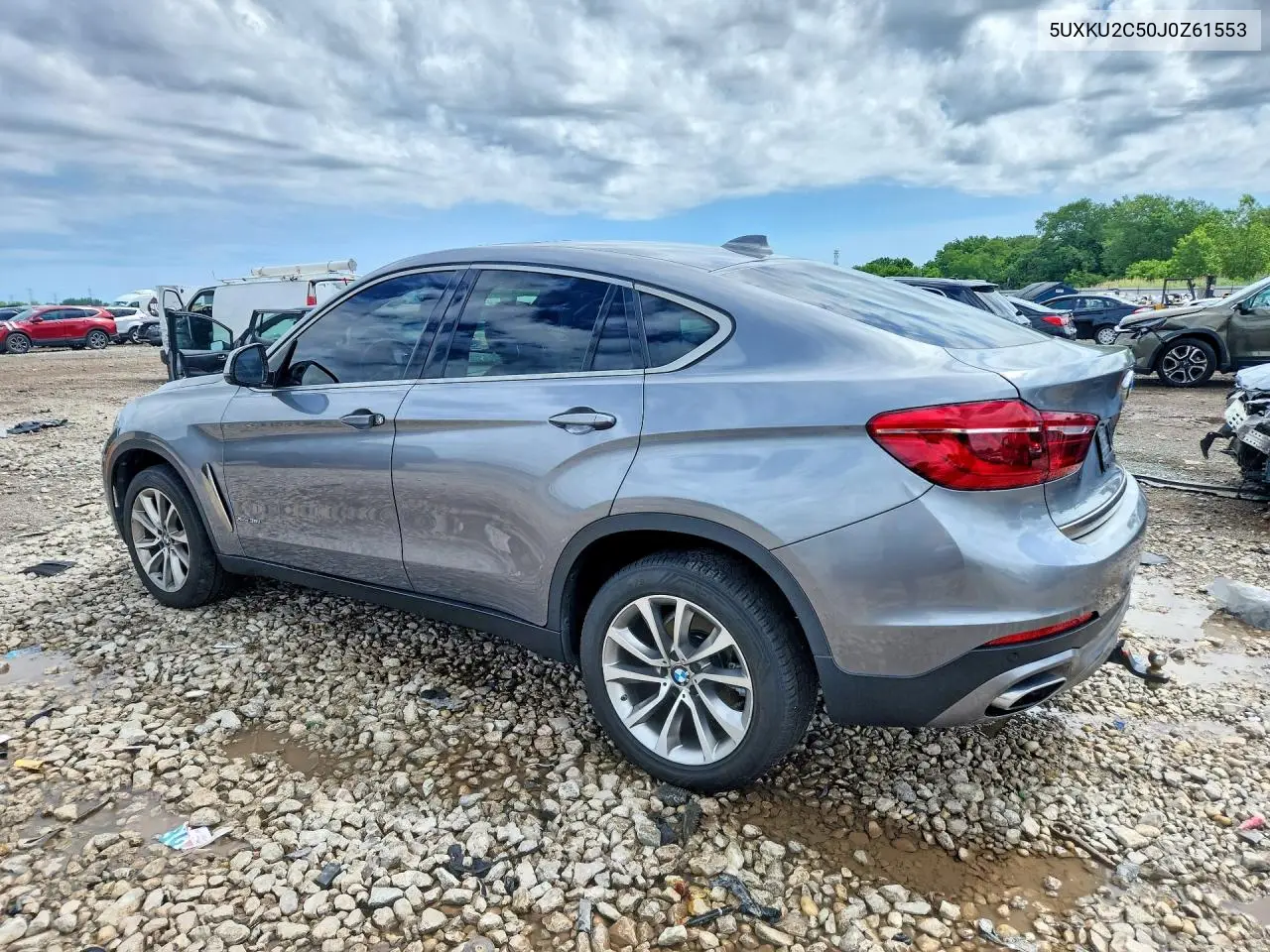 2018 BMW X6 xDrive35I VIN: 5UXKU2C50J0Z61553 Lot: 57020906