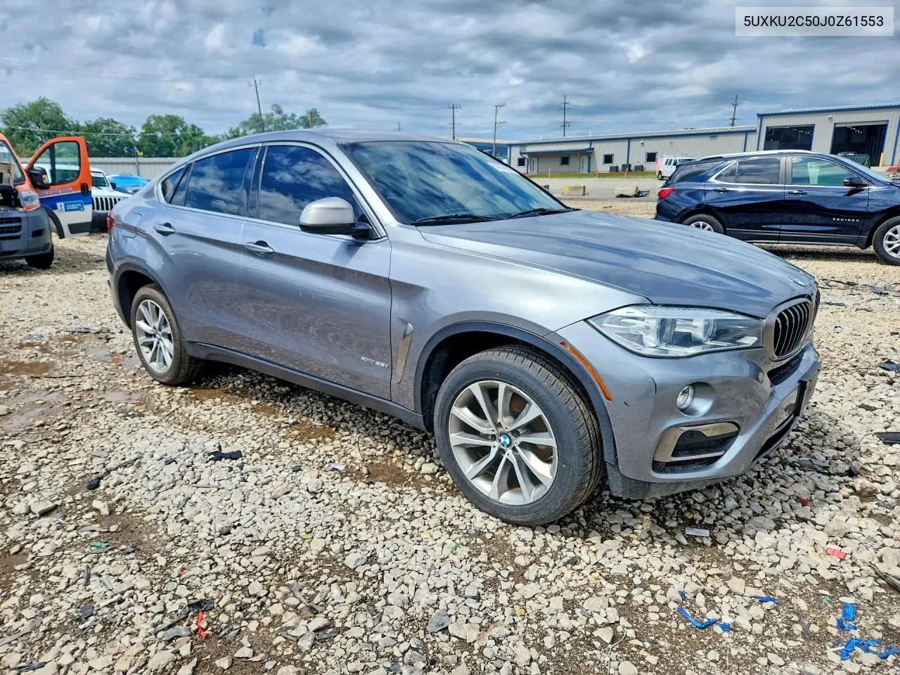2018 BMW X6 xDrive35I VIN: 5UXKU2C50J0Z61553 Lot: 57020906
