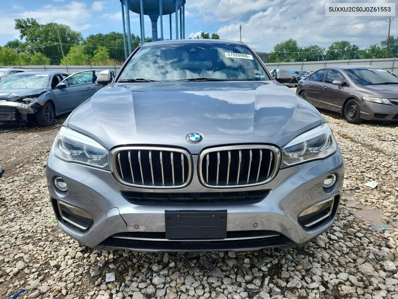 2018 BMW X6 xDrive35I VIN: 5UXKU2C50J0Z61553 Lot: 57020906