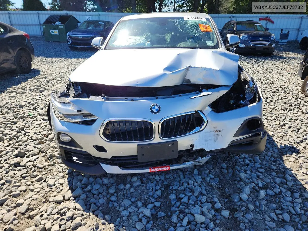 2018 BMW X2 xDrive28I VIN: WBXYJ5C37JEF73782 Lot: 57118656