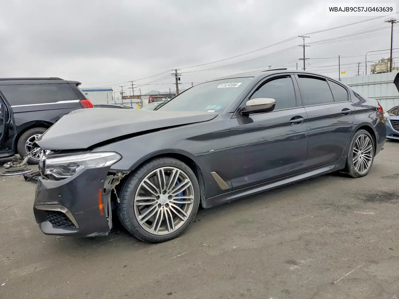 2018 BMW M550Xi VIN: WBAJB9C57JG463639 Lot: 57624586