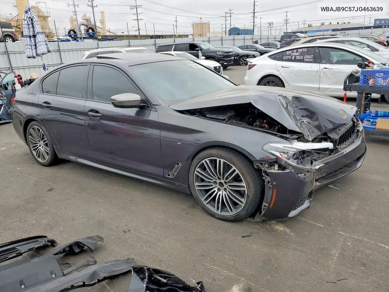 2018 BMW M550Xi VIN: WBAJB9C57JG463639 Lot: 57624586