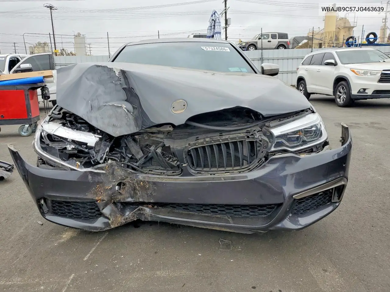 2018 BMW M550Xi VIN: WBAJB9C57JG463639 Lot: 57624586