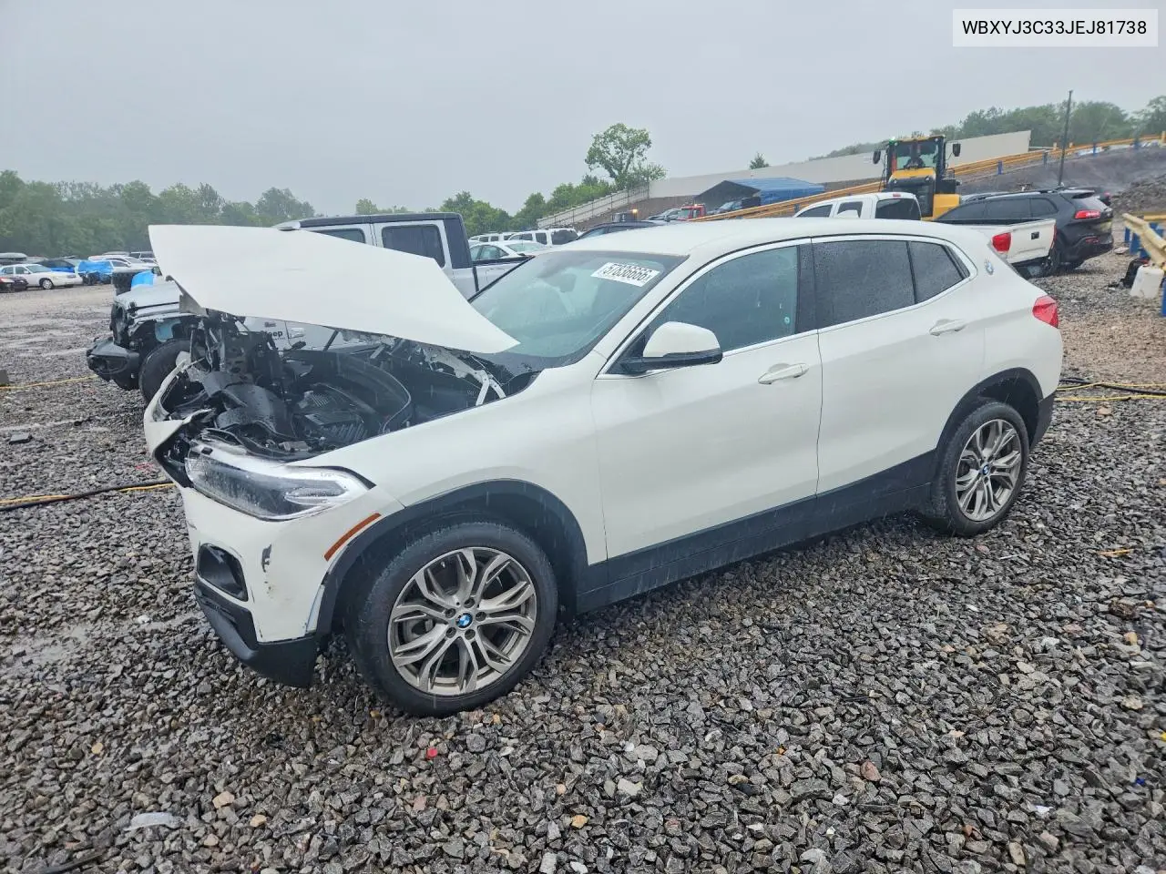 2018 BMW X2 Sdrive28I VIN: WBXYJ3C33JEJ81738 Lot: 57836666