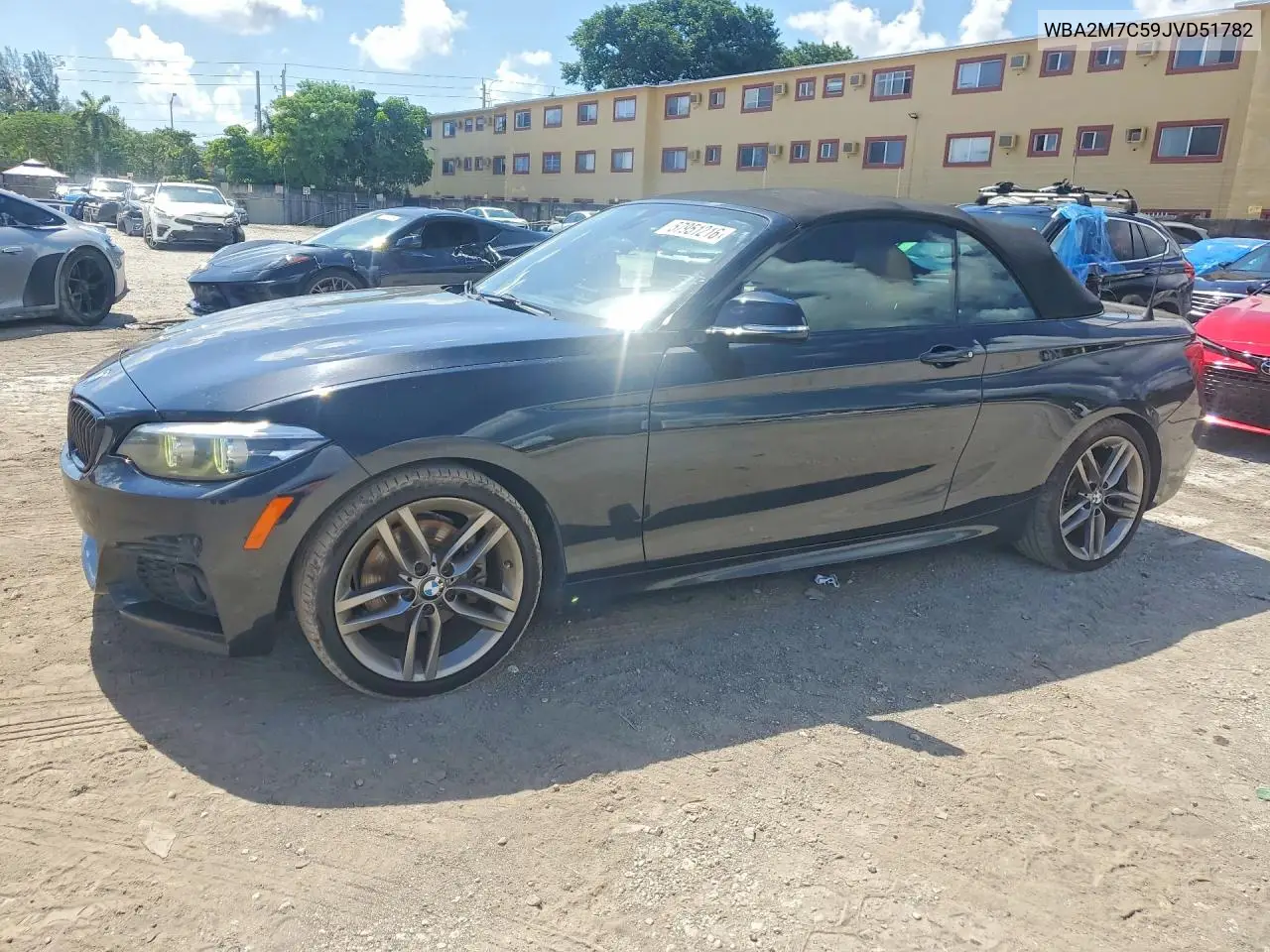 2018 BMW 230I VIN: WBA2M7C59JVD51782 Lot: 57951216