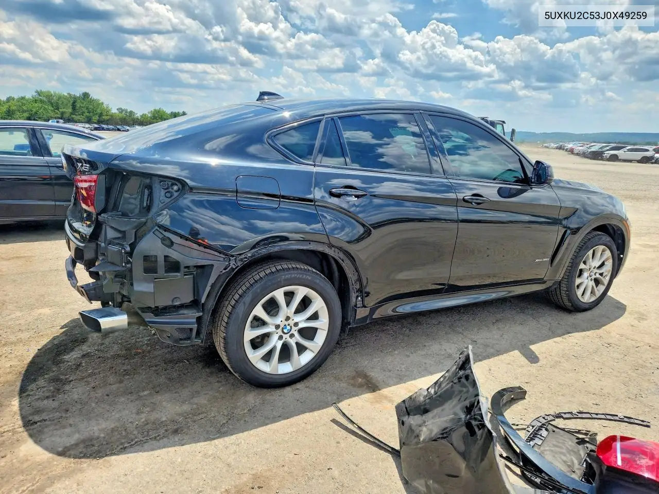 2018 BMW X6 xDrive35I VIN: 5UXKU2C53J0X49259 Lot: 58267756