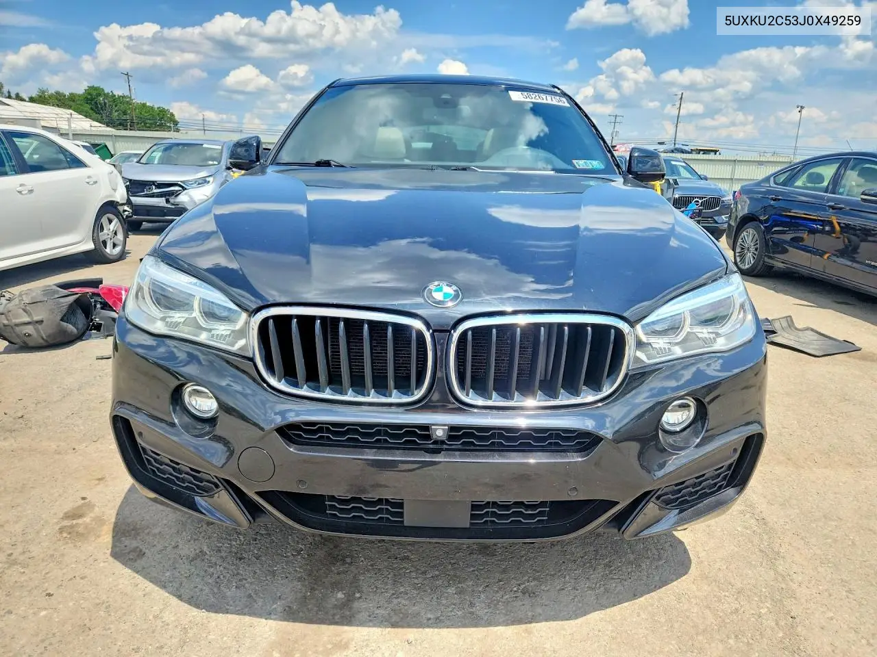2018 BMW X6 xDrive35I VIN: 5UXKU2C53J0X49259 Lot: 58267756