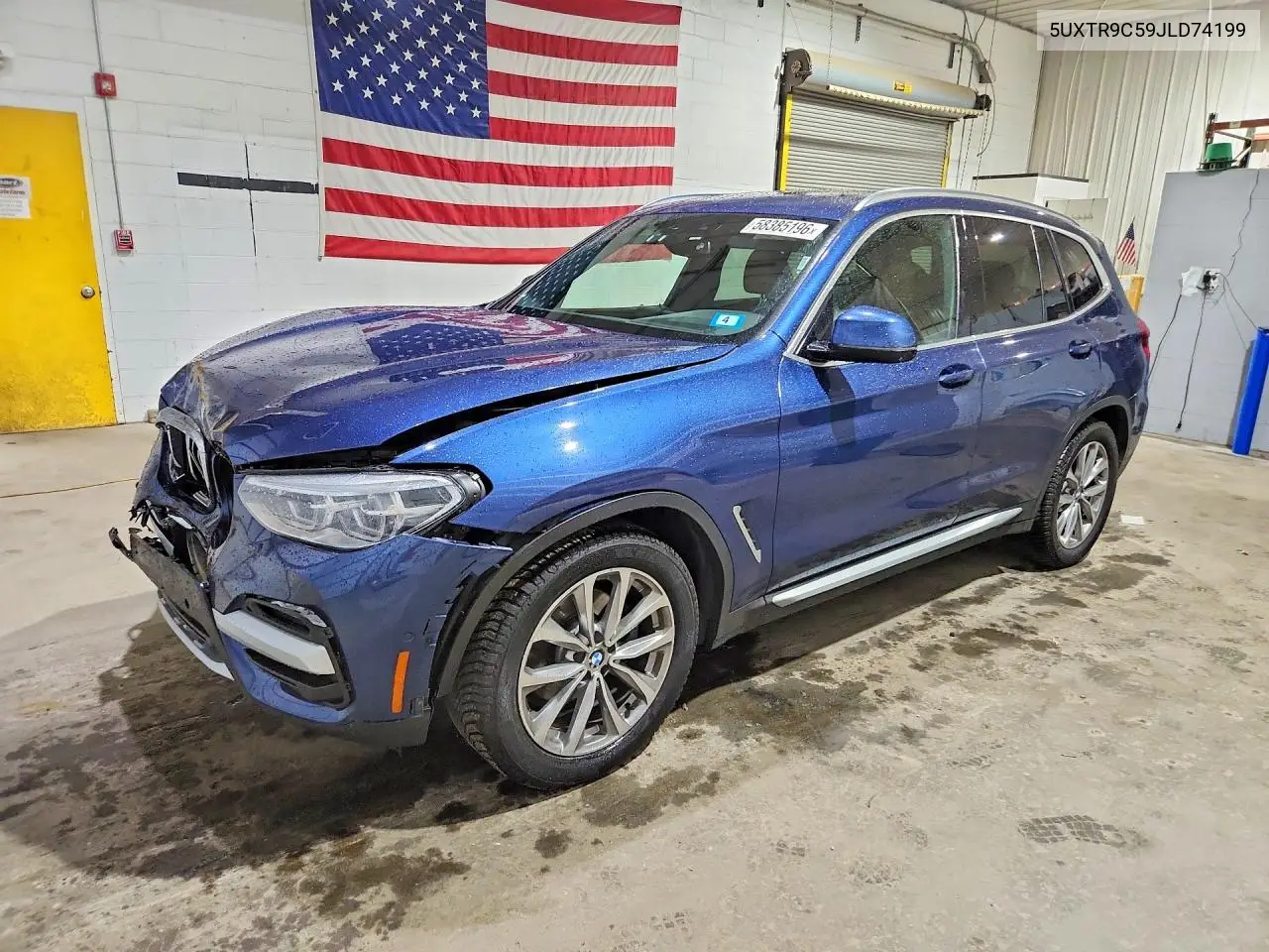 2018 BMW X3 xDrive30I VIN: 5UXTR9C59JLD74199 Lot: 58385196